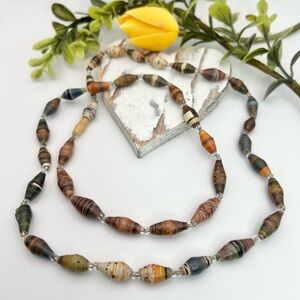 UGANDA PAPER BEAD NECKLACE